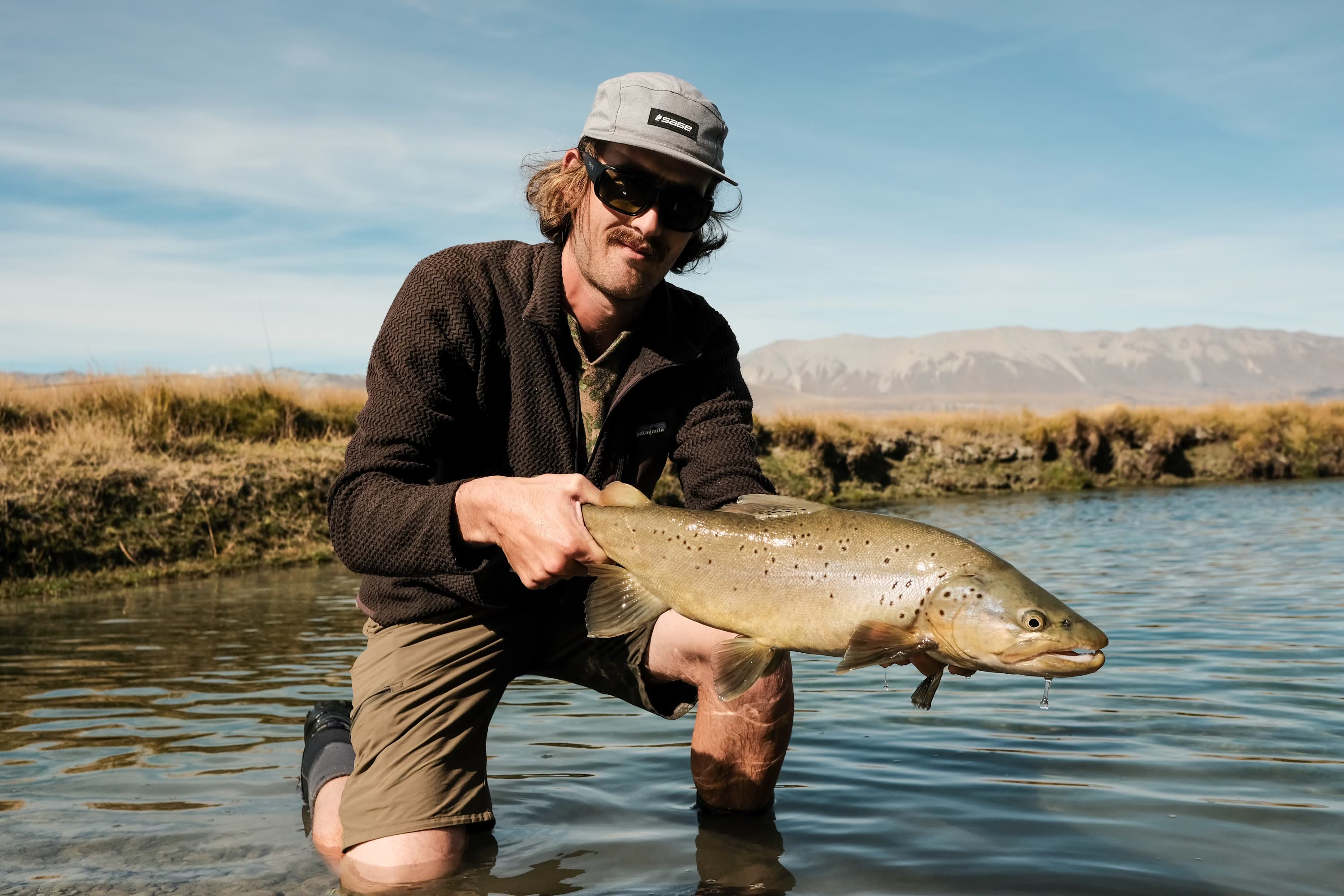 Back Country fly fishing on a wild South Island river, New Zealand