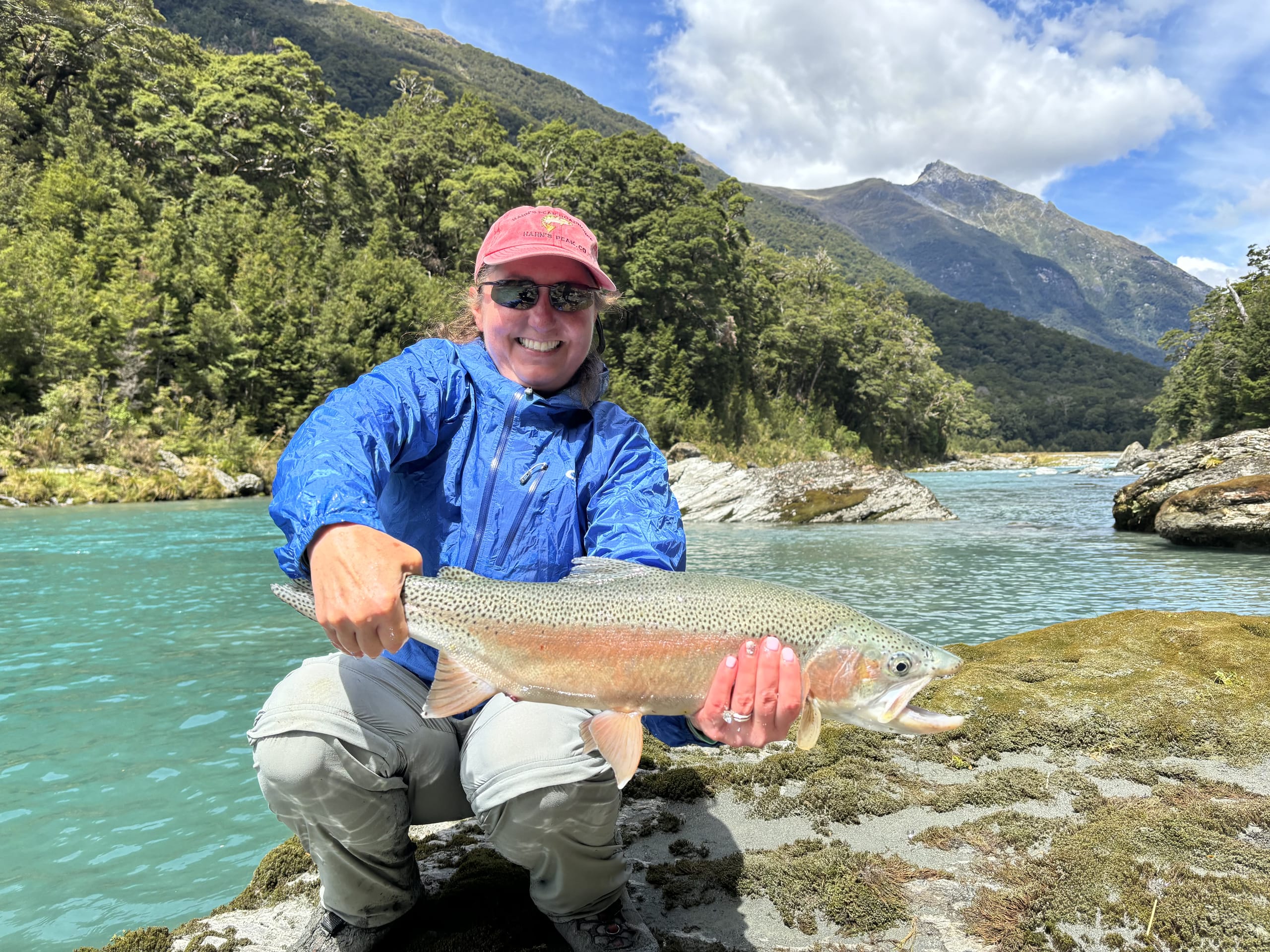 Remote New Zealand river valley on a Back Country fishing trip