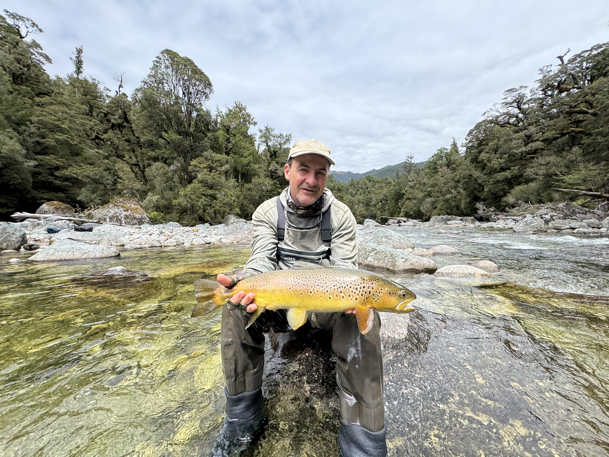 Backcountry scenery on a guided fly fishing adventure, NZ