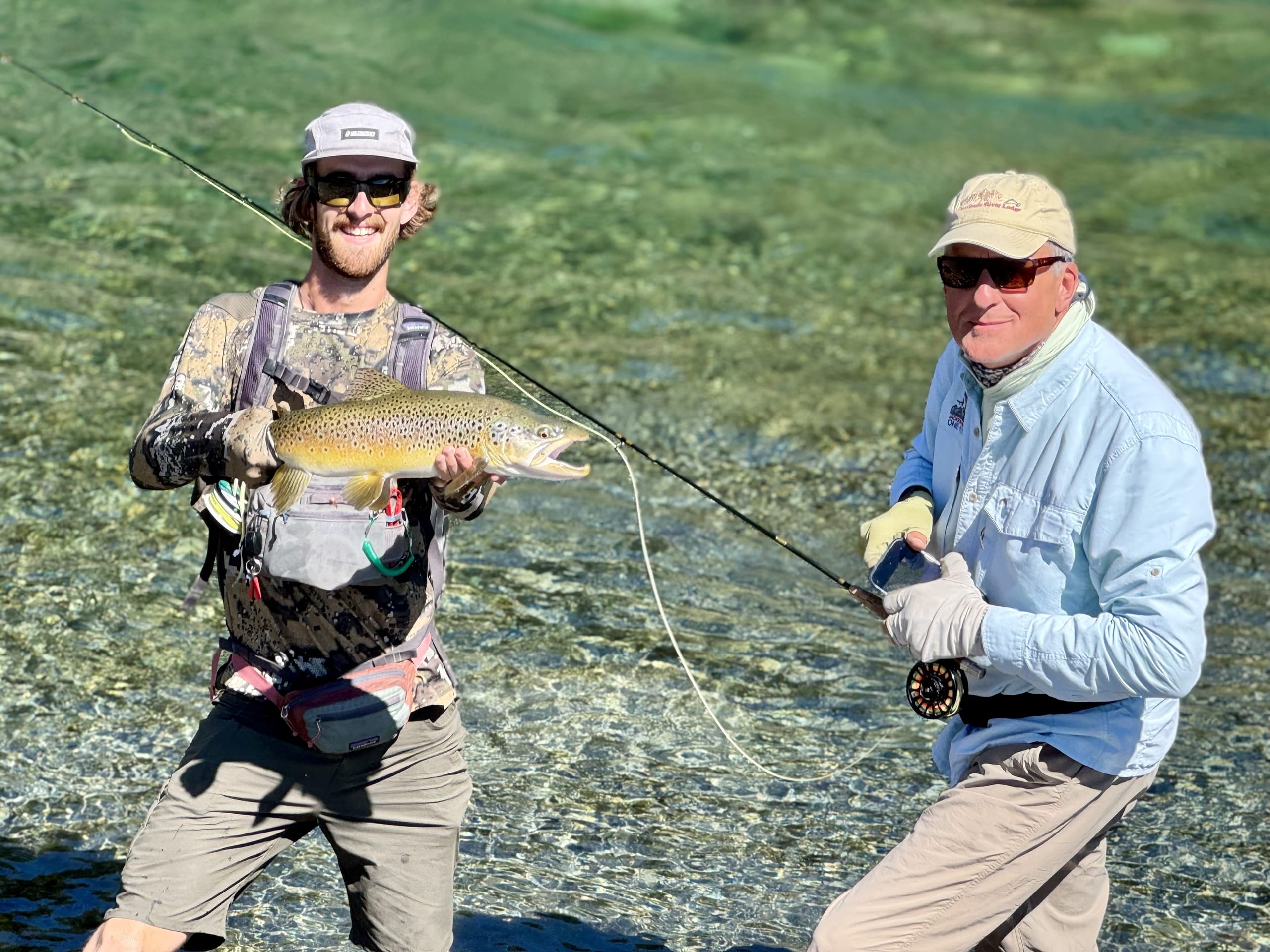 Remote river landscape on a Back Country fishing trip