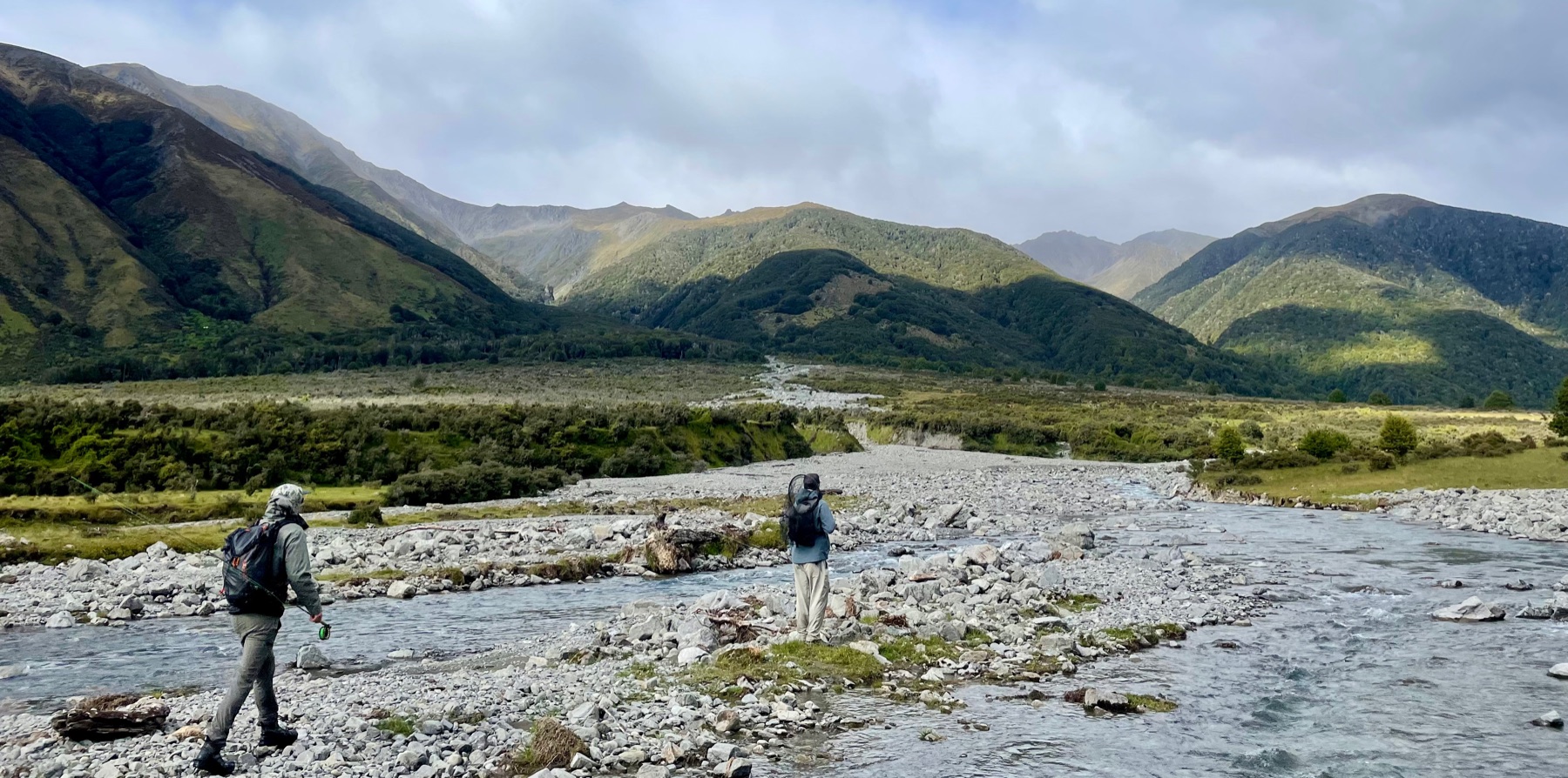 Fly fishing and hunting in the New Zealand backcountry